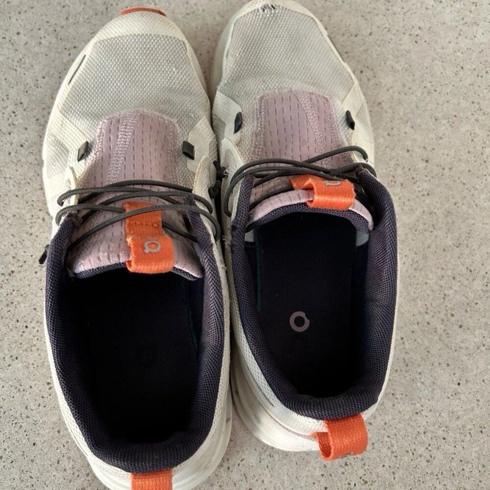 On Cloud Cloud Sky Youth Sneakers – Undyed White/Mauve, Size 5.5 - Picture 2 of 4